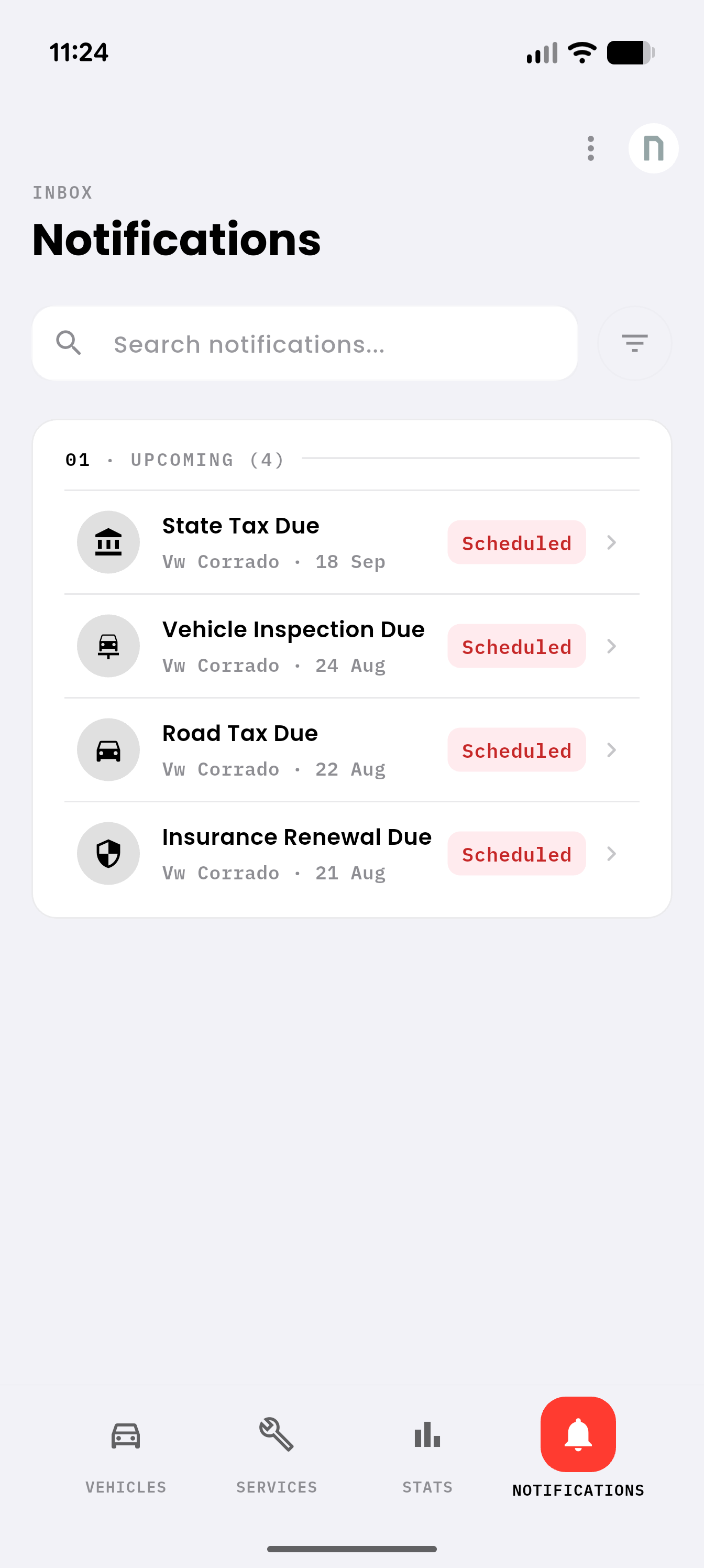 Cost analytics screenshot